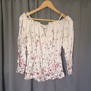 Floral Off-Shoulder Women's Top